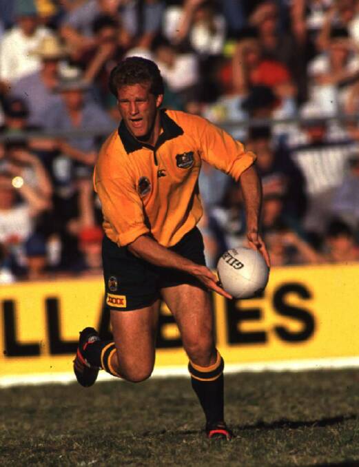 LEGEND: Michael Lynagh in action for the Wallabies.