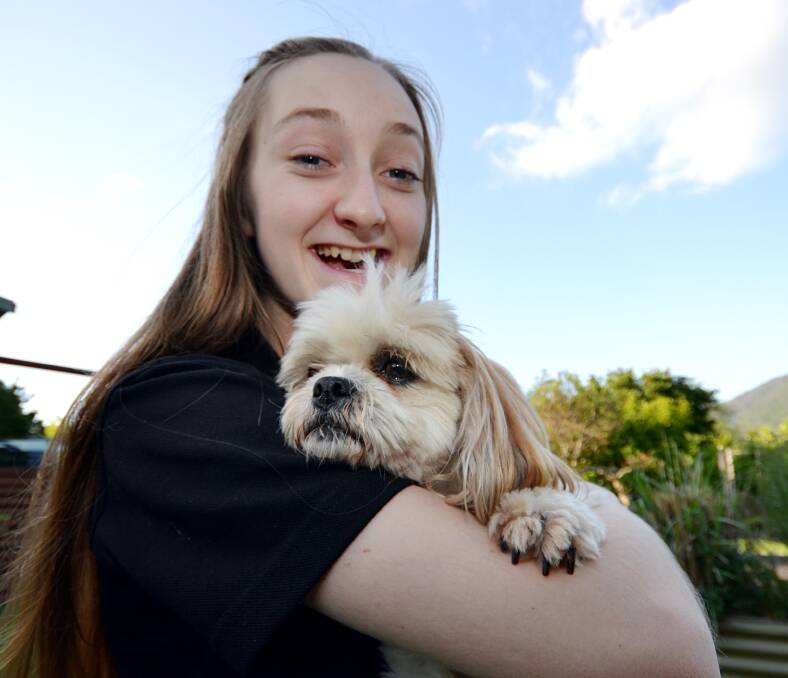 SHOW-STOPPER: Rahni Urquhart from Cambewarra with her dog Tilly the eight-year-old shitzu Maltese who plays the part of Toto in Albatross Musical Theatre Company’s The Wizard of Oz.