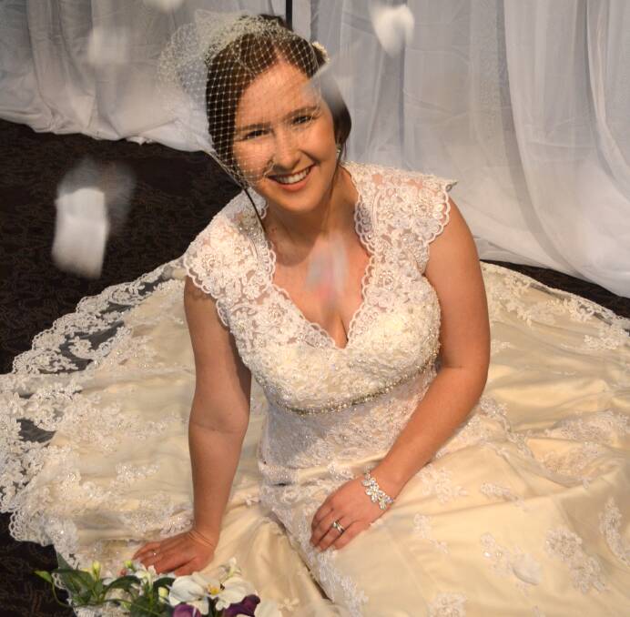 BRIDAL SHOWER: Bride of the Year Megan Gavenlock is thrilled by her win at the Bridal Expo. 
Photo: HAYLEY WARDEN