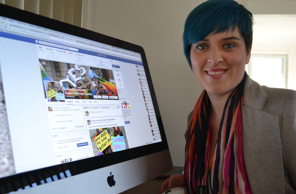 ONLINE DEBATE: Cambewarra woman Coralie Bell has been inundated with support after launching the Gilmore Community Support Marriage Equality Facebook page to establish conversation on the topic in the local area.