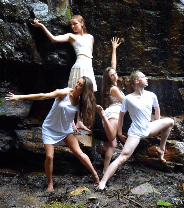 ARTISTIC MOVEMENT: Shoalhaven dancers Madi High, Mikayle Nangle, Amber Jackson and Jack Tuckerman were selected to perform in the Austinmer Dance Theatre’s new work, Locked In.