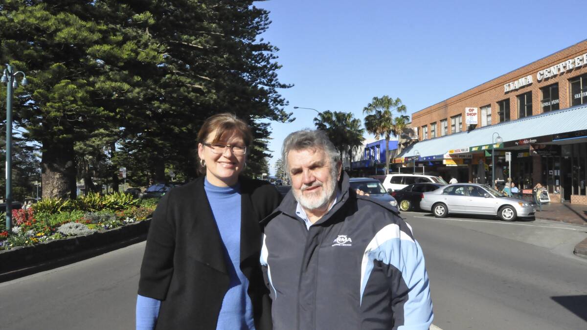 Newly appointed director of NRMA Kate Lundy joined former director Alan Evans on a tour of the South Coast identifying issues on local roads. Picture Eliza Winkler