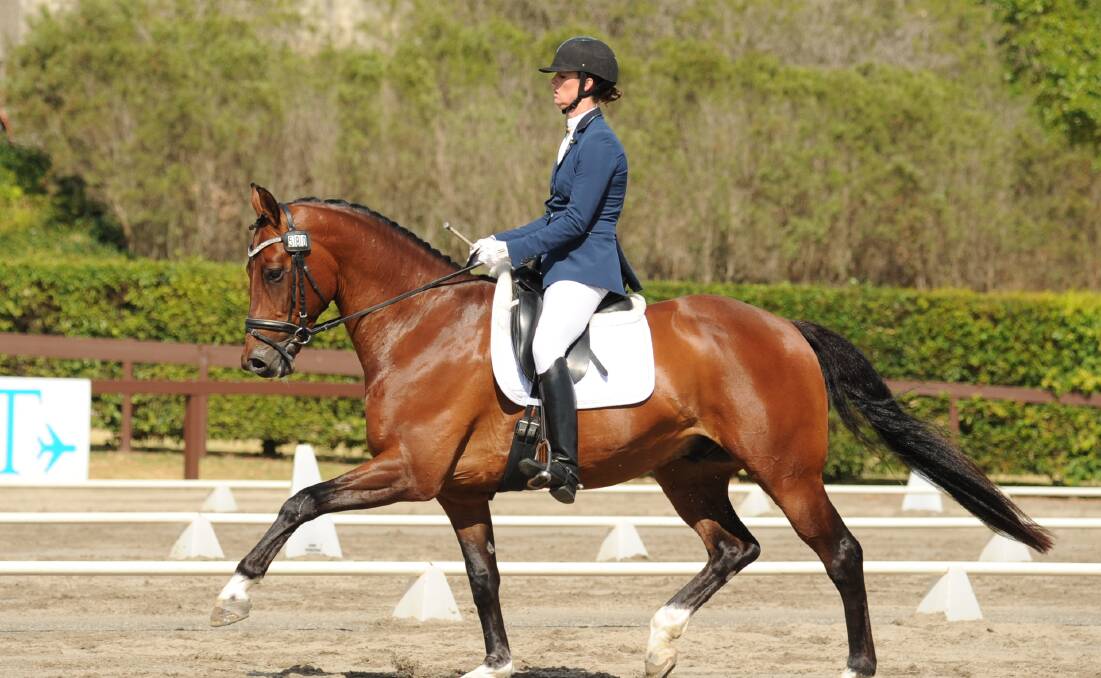 ONE TO WATCH: Local interest at the Regional Dressage Championships will be on Alycia Targa riding CP Dresden.
