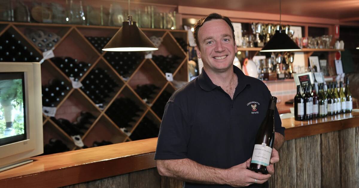 Riding high: Coolangatta Estate cellar door manager Ben Wallis will swap wine bottles for a bike next week to ride to great heights for MS awareness and research. Picture: Greg Ellis.

