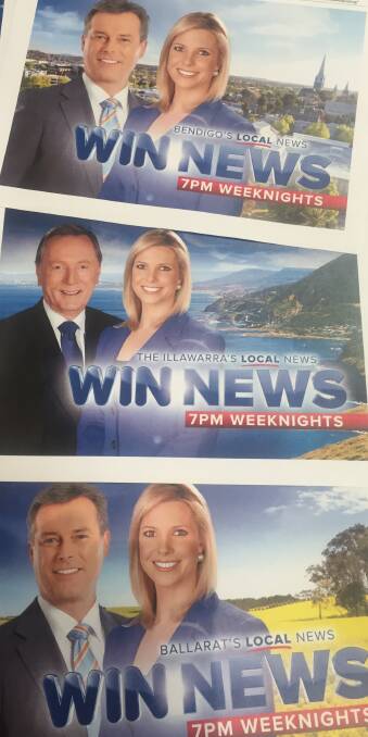 Advertisements for some of WIN's 16 local news bulletins, which the network says it will  continue airing.