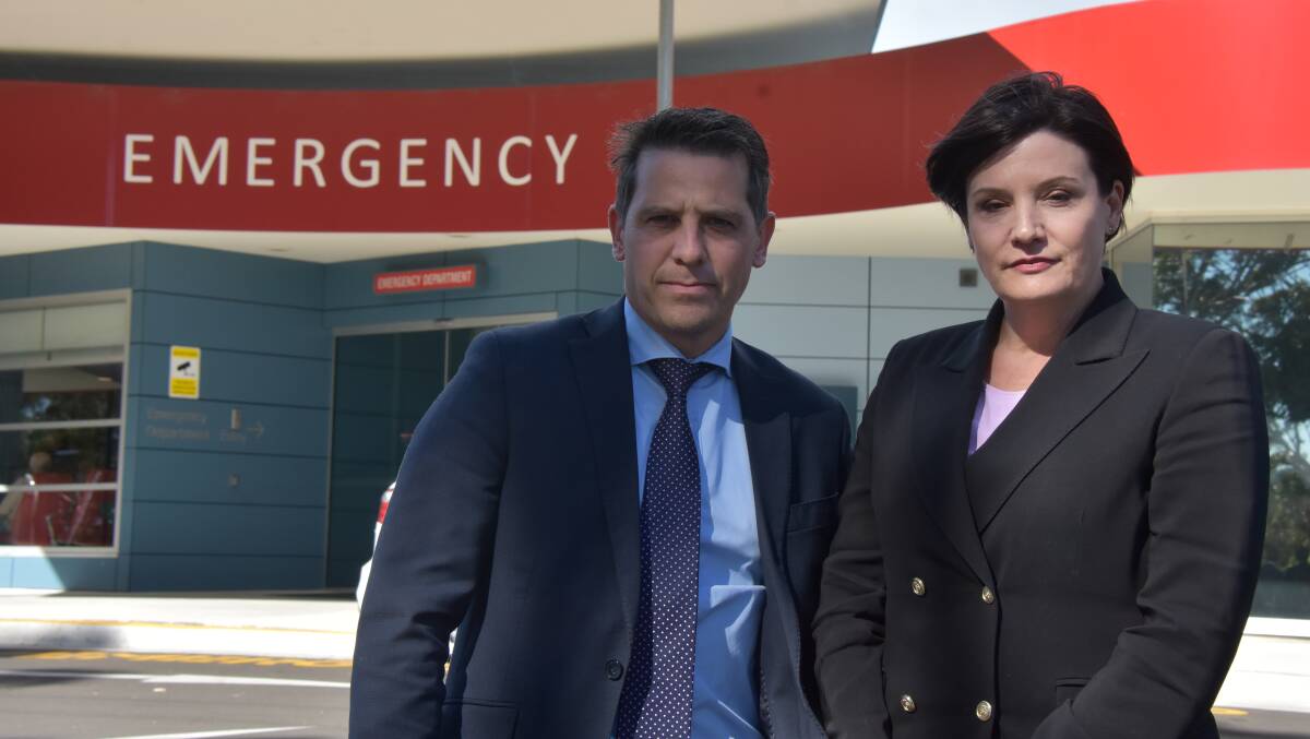 Shadow Minister for Health and Shadow Minister for the Illawarra Ryan Park with NSW Labor Leader MP Jodi McKay at Shoalhaven Hospital.