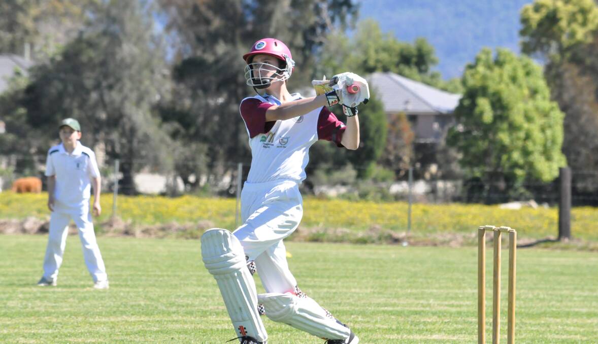 IN THE MIDDLE: Stylish batsman Aidan Woods top scored for Norths 25 runs from 26 balls with one six and a boundary.