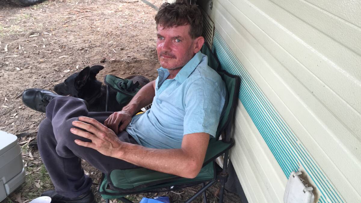 Homeless man Ian will be allowed to stay at the Nowra Showground for one more week.
