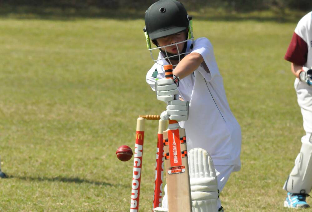 NICE EFFORT: Lachlan Almond led the way with the bat for the Nowra Greens on Saturday and top scored with seven runs.