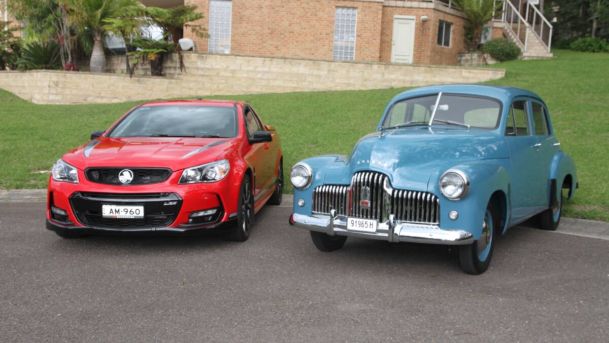 The last Australian built 2017 VF-II Holden model flanked by the first 48-215 model - owned by Alan May.
