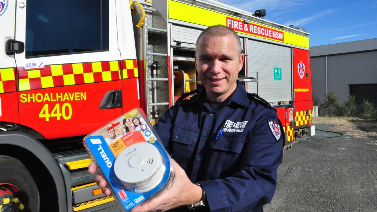 Local Fire Rescue NSW Station Commander Sean Doohan knows people will want to warm up but he does not want them to take risks.