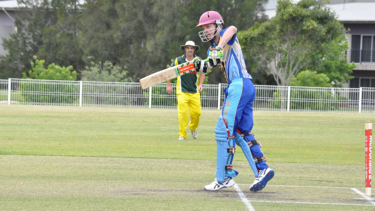 ON STRIKE: Nick McDonald made a handy 26 runs for Bomaderry against Ex-Servicemen's on Saturday.
