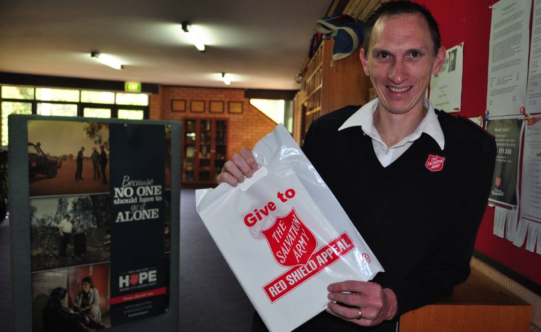 Lieutenant Matthew Sutcliffe wants to thank the community for supporting the Red Shield appeal.