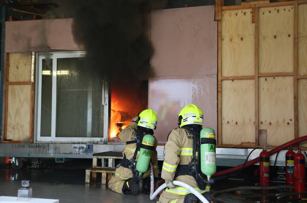 Fire and Rescue NSW (FRNSW) firefighters train hard.