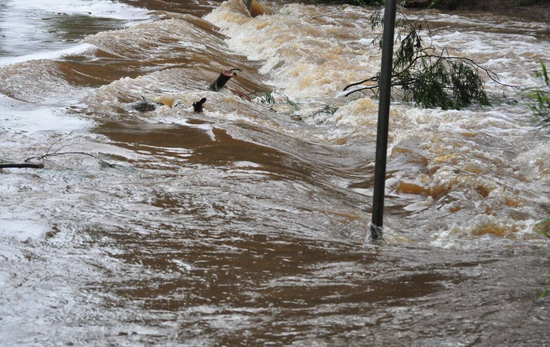 Heavy rain in March had the local creeks full and dangerous to cross.
