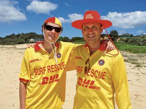 ON PATROL: Newly qualified surf lifesavers Joshua and Jason Watson joined the ranks of Nowra-Culburra Surf Lifesaving Club after completing their Bronze Medallion on Sunday. Photo: LISA WATSON