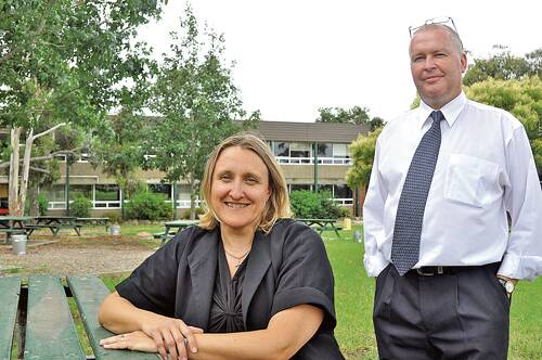 SCHOOL PRIDE: Bomaderry High School deputy principal Jo Parsons and relieving deputy principal Mark Graham agree the community has a right to access school information, but encourage parents to speak with the school to get the full story rather than rely solely on the new My School website.