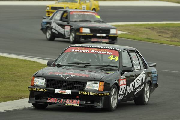 NOSE TO TAIL: Reece Marchello leads his MRTeam teammate and brother Ryan at Sydney Motorsport Park.