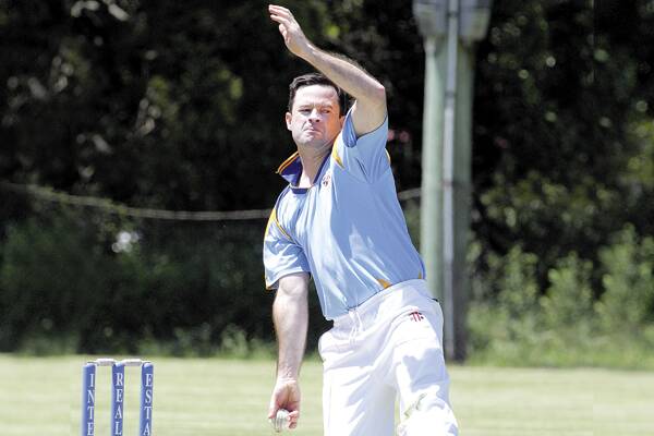 ON LINE: Bomaderry medium pacer Ben Lynch was again on target capturing 2/8 against United. Photo: ROBERT CRAWFORD