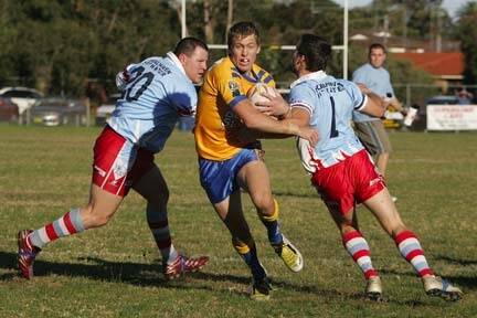 TRY TIME: Warilla half-back Beau Henry cuts through the Milton-Ulladulla defence for one of his two tries on Saturday.