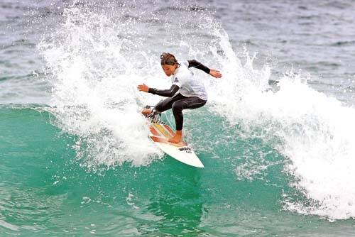 OUTSTANDING: Louis Gillick put in a memorable performance to take out the 2009 Wahu Surfer Groms Comp at Curl Curl.