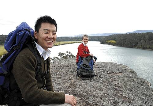 JOURNEY MAN: Masayuki Takagi from Hiroshima will join this year’s Shoalhaven Kokoda Experience. He is pictured with his mentor Alison Wicks.