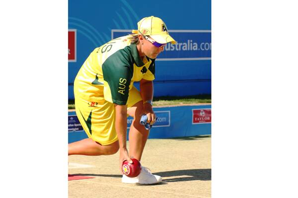 READY FOR CHALLENGE: Former Shoalhaven Heads lawn bowler Karen Murphy will line up in Australian colours in Adelaide for the Asia Pacific Bowls Championships which start today. Photo: BOWLS AUSTRALIA