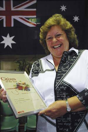 WELL DESERVED: Dee Carrington with her Shoalhaven Australia Day Citizen of the Year award.