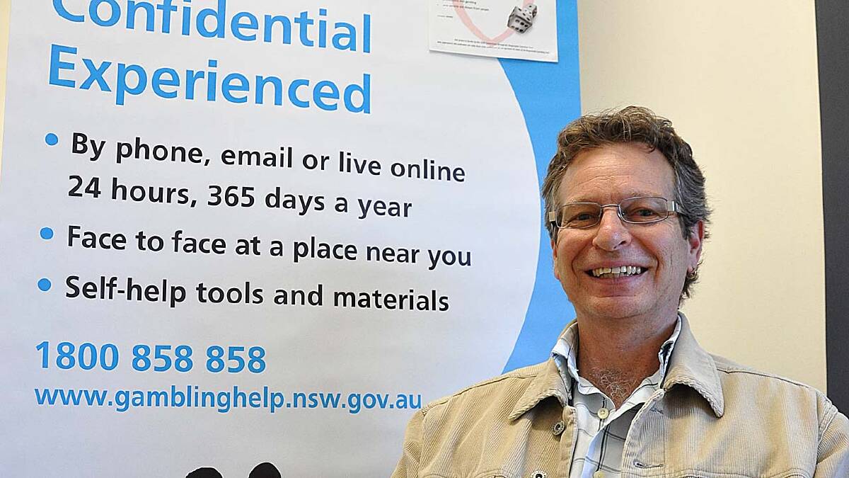 WARNING: Nowra’s Mission Australia gambling counsellor Greg Isles has seen a concerning rise in gambling online, in particularly on sports.