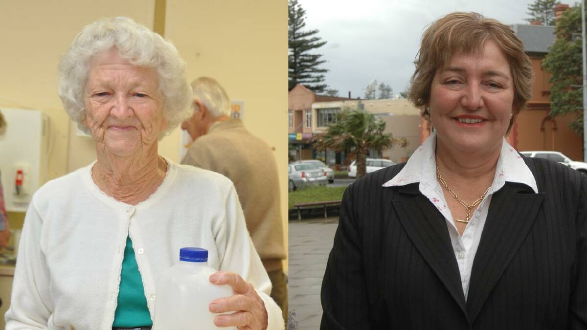 ROLE MODELS: South Coast electorate Woman of the Year Violet Lord, left, and Kiama electorate Women of the Year Sandra McCarthy.