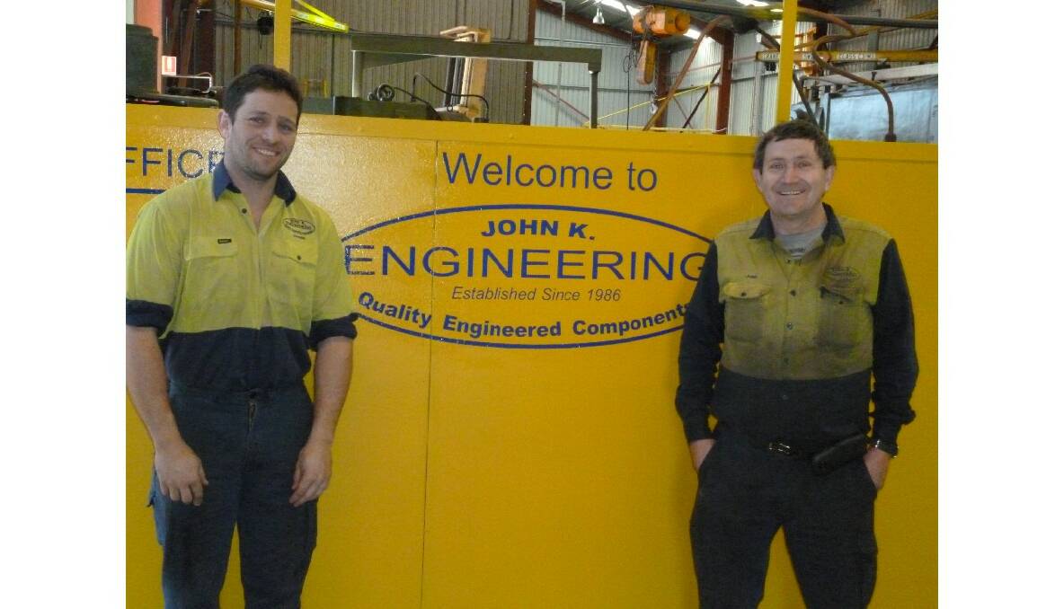 Jamie and John Kochaniewicz of John K Engineering in South Nowra.