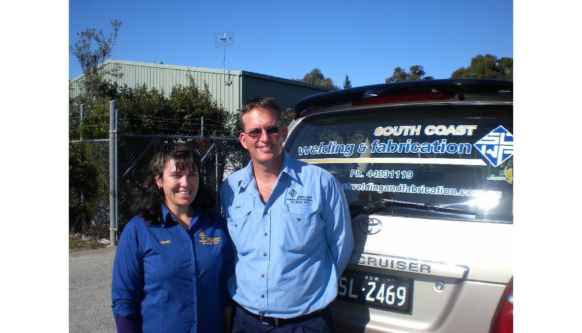Narelle and Stuart Leslie from South Coast Welding and Fabrication celebrate 12 years of success.