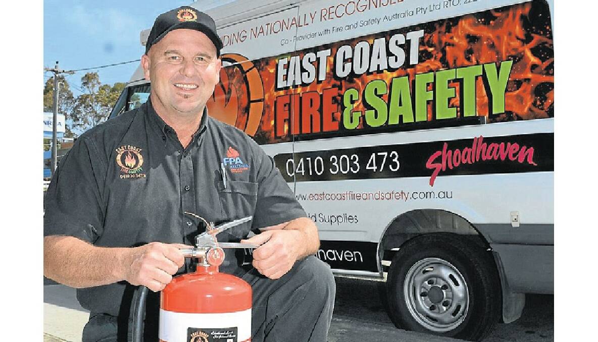 Owner of East Coast Fire and Safety, Terry Kershaw.