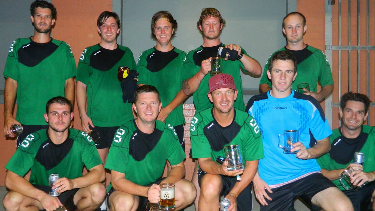 CHAMPIONS: Bears Gryll team (pictured) trumped Ooralli in the Shoalhaven Summer Soccer men’s A grade grand final.