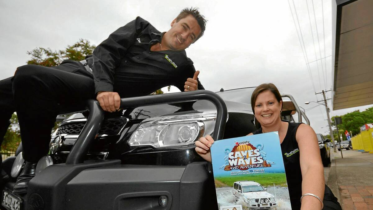 GEARED UP: David Lewis and Rhonda Grant of Nowra get ready for a six-day four-wheel-drive adventure next month, raising money for children with special needs.