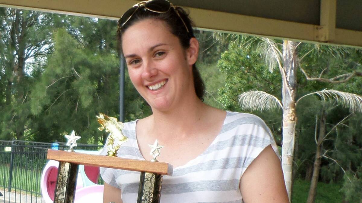 WOMAN ON TOP: Erin Gray is the Berry Fishing Club’s women’s champion for 2012/13.