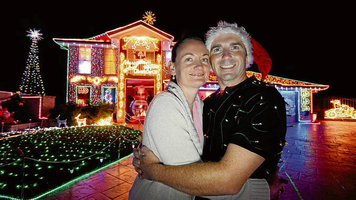 paediatric registrar Dr Rochelle Xavier. TWINKLE: Brenda and Scott Morrison have more than 40,000 lights on their North Nowra home. 