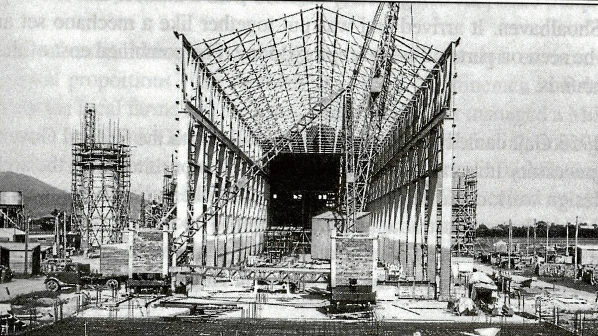 THEN: The mill, under construction in 1954, shows great promise for a future Nowra industry.