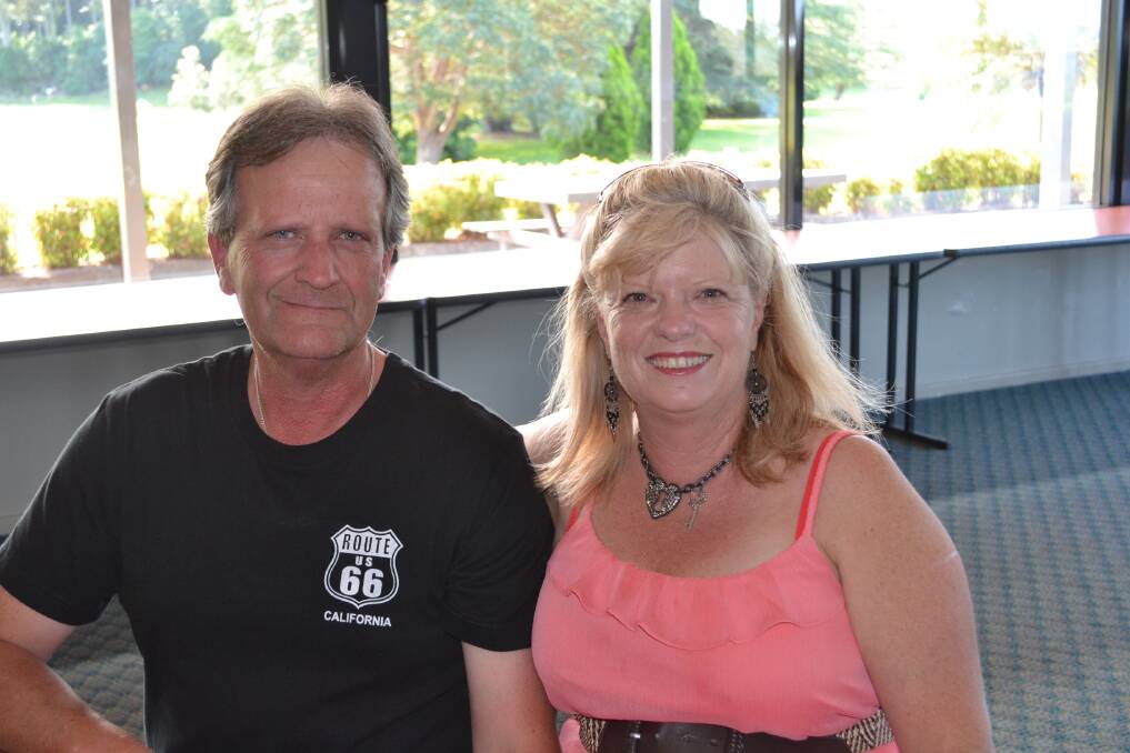 AFTERNOON LAZE: Brian and Marion Bateup from North Nowra enjoying the afternoon sun at the Trilogy CD launch on Sunday.