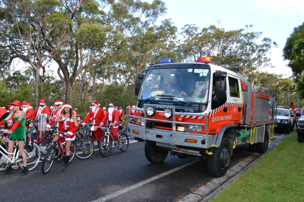 Huskisson Charity Santa Ride raises funds for the local fire brigade.