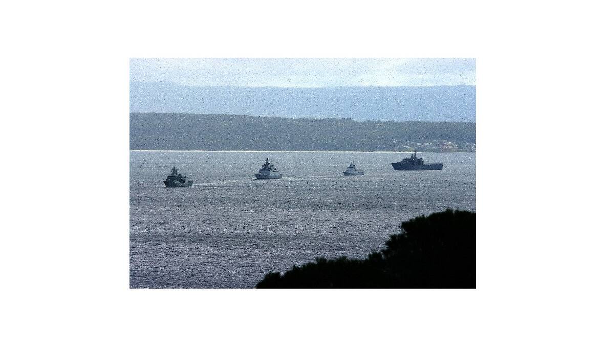 Fleet Review Jervis Bay by Geoff Parsons