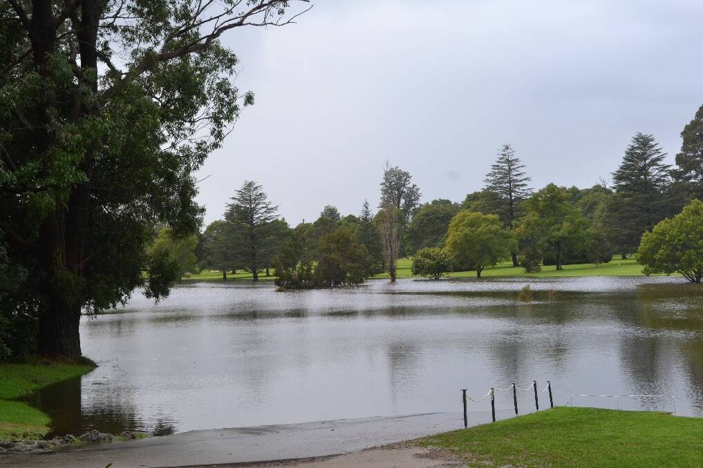 Nowra Golf Course, more like an inland sea