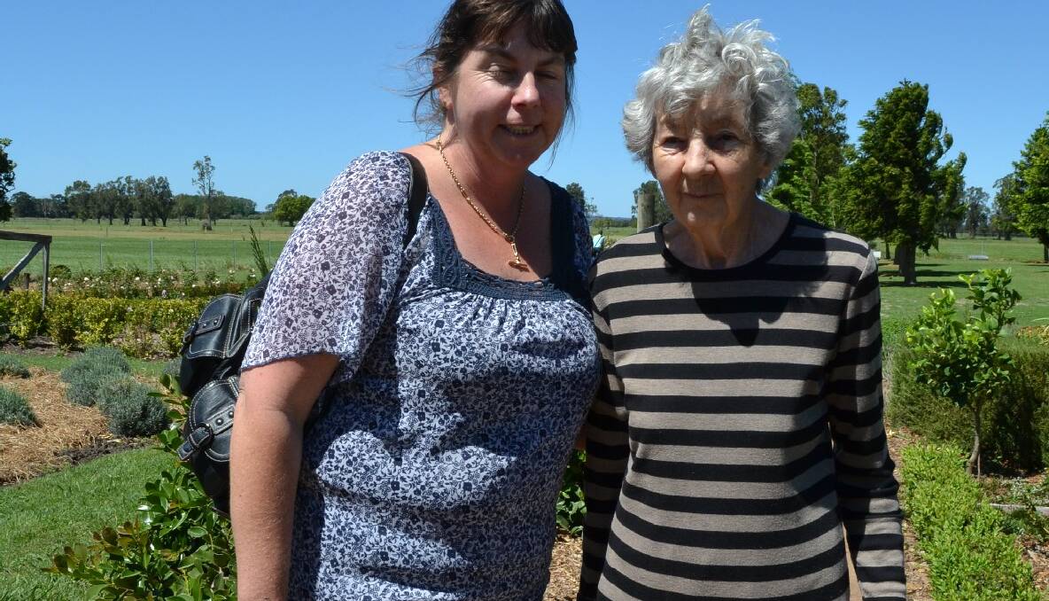 Liz Hertzberg and her mother Pat Ray love the Merribee morning tea for the Nowra Presbyterian Women’s Association.