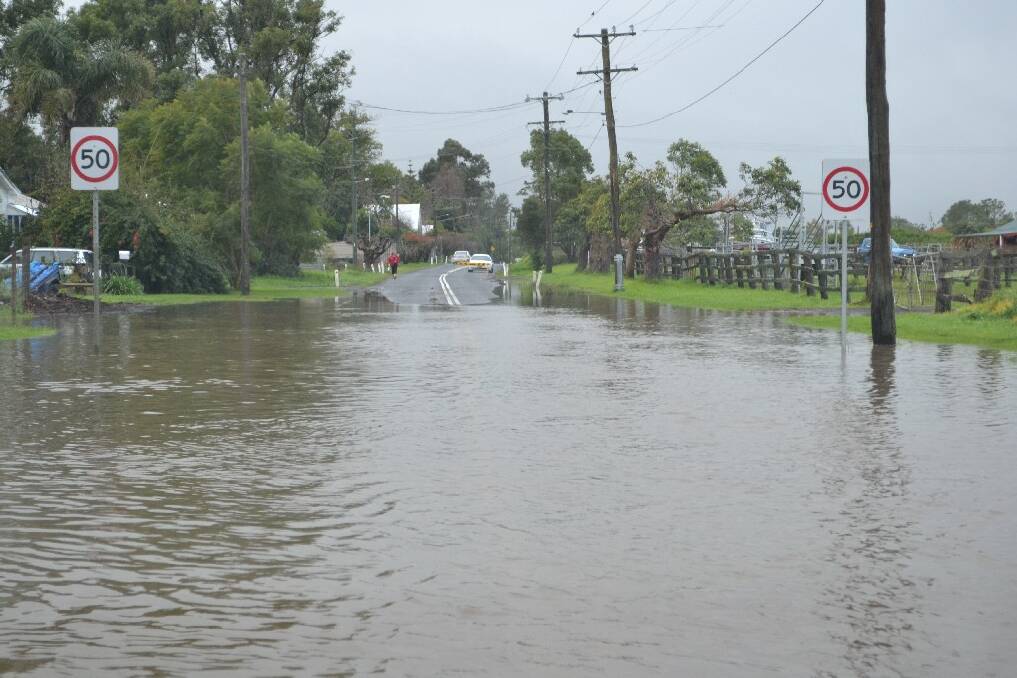 Flooding at Terara Road Terara