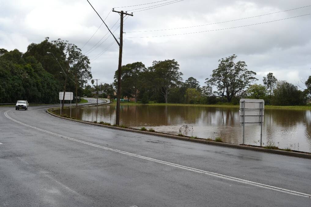 Bryce’s flooded paddock Bolong Road Bomaderry