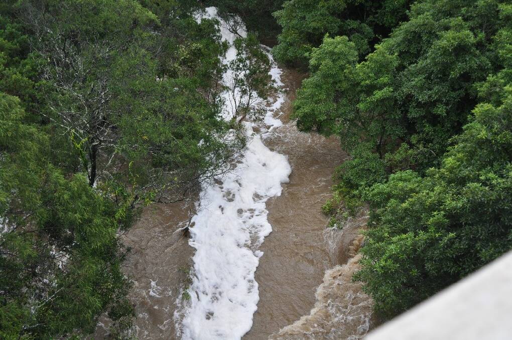 Parma Creek rages at Falls Creek