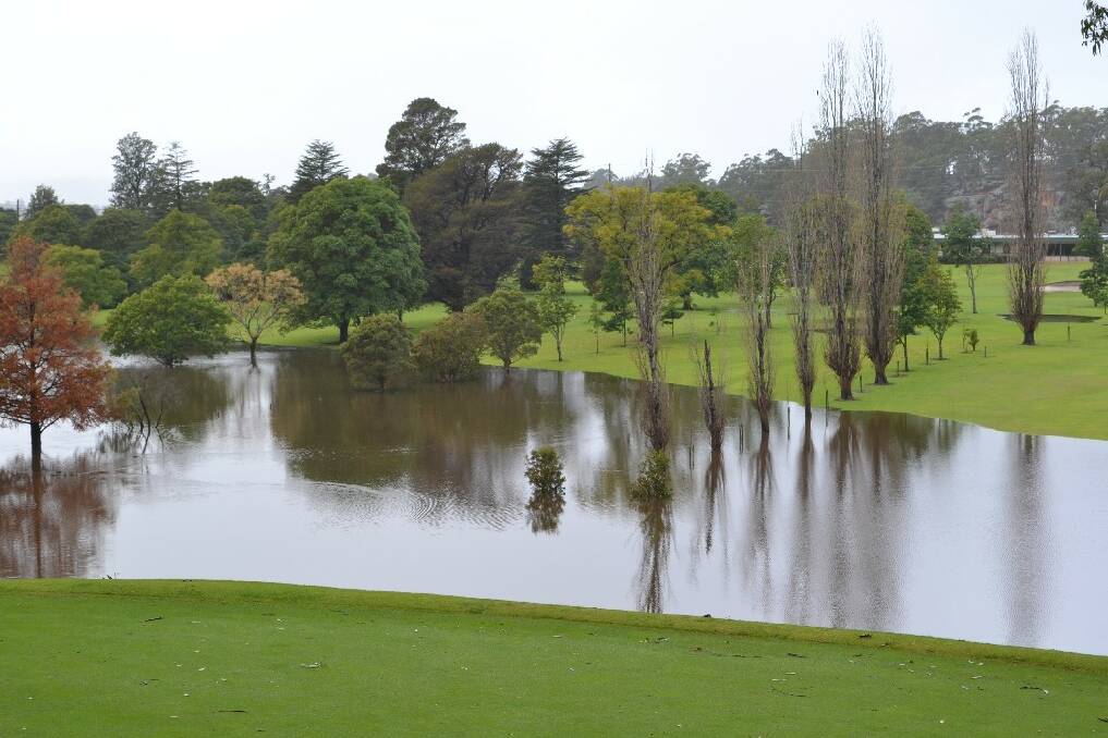 Nowra Golf Course, more like an inland sea