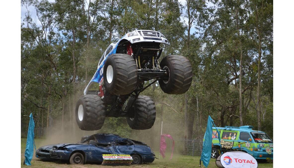 GETTING AIR: Australia's leading monster truck driver Troy Garcia put Extreme through its paces ahead of Saturday’s Nowra show.