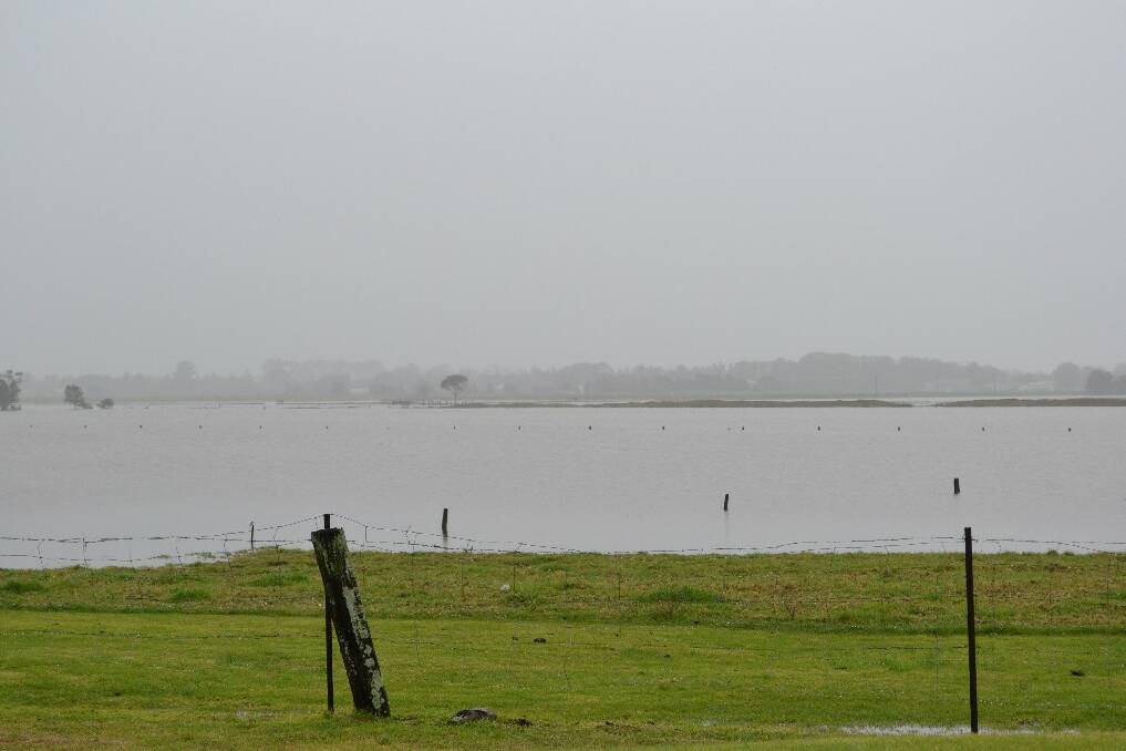 Flooding east of Nowra.