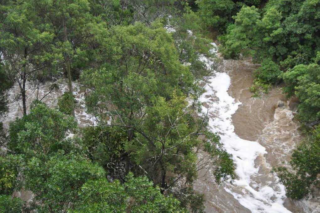 Parma Creek rages at Falls Creek